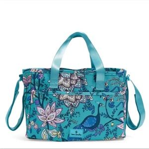 Vera Bradley Peacock Garden Lighten Up Everything Organizer NWT